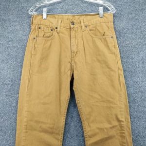 Levi's 505 Men's Size 30x30 Brown Jeans White Tab 5 Pocket Belt Loops